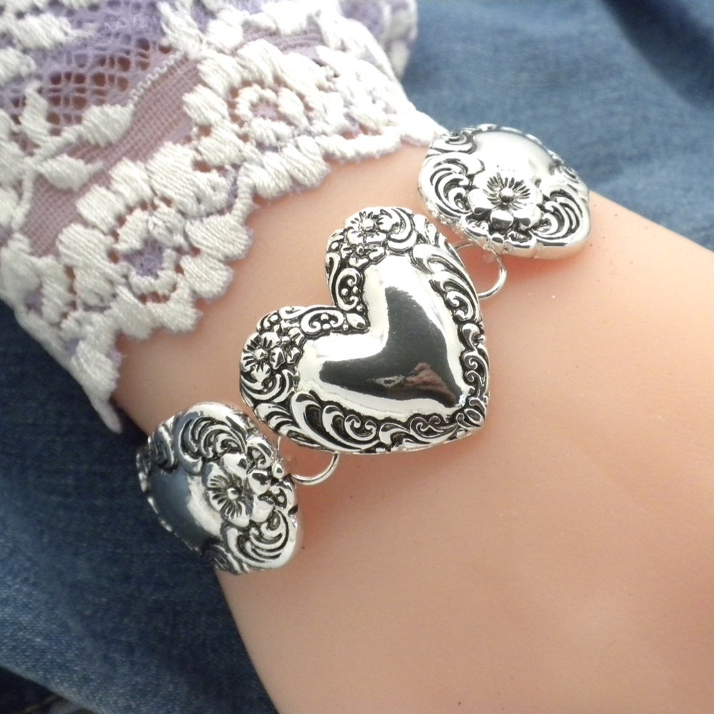 Heart Magnetic Handmade Spoon Replica Bracelet